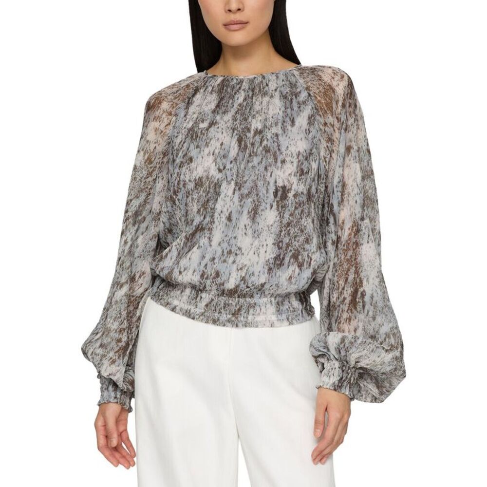 Lafayette 148 New York Womens  Gathered Detail Blouse